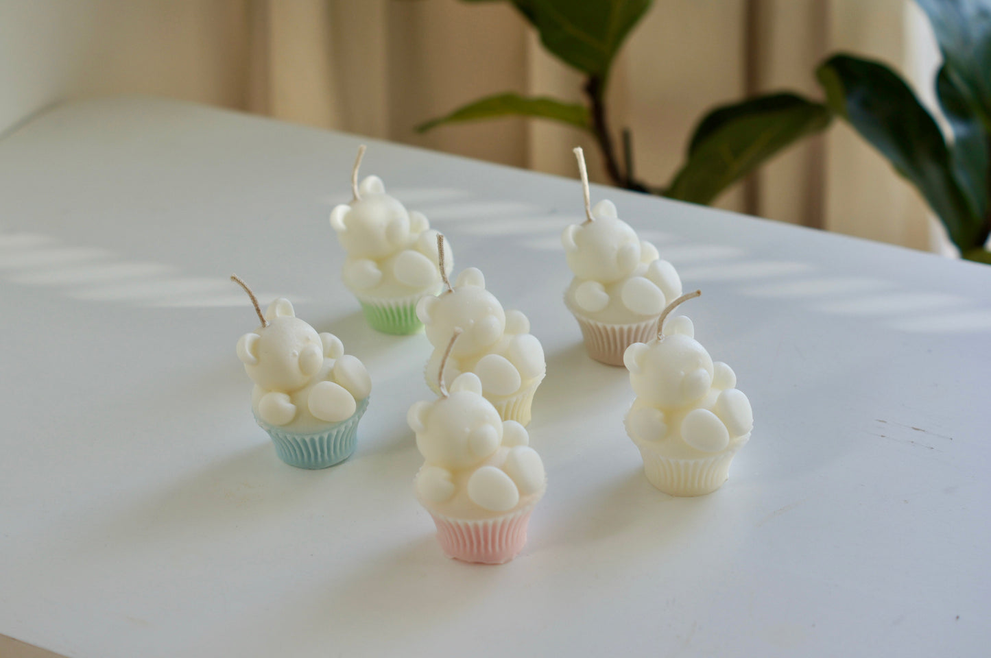 Muffin cup bear candle | home decor (mini/ big) gift